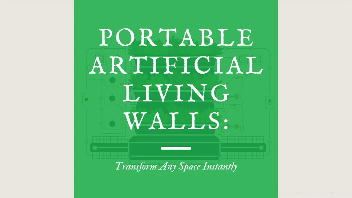 Portable Artificial Living Walls: Transform Any Space Instantly
