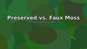 Comparing preserved vs faux moss for vertical gardens