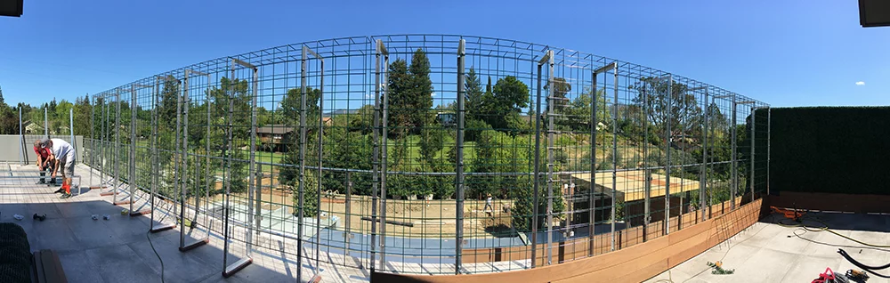 artificial green wall installation