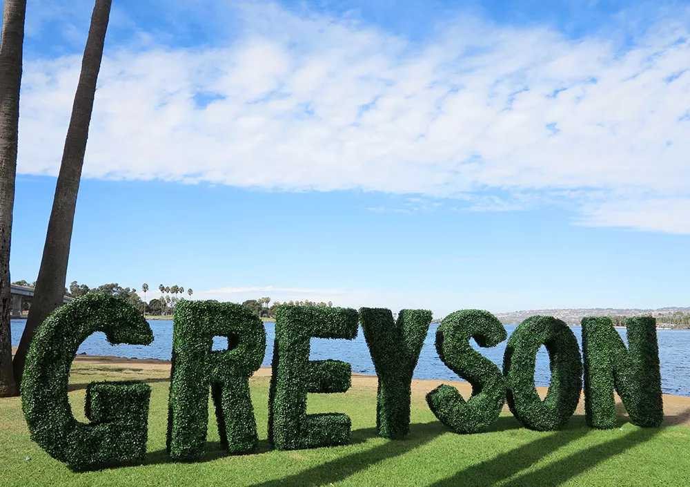 Artificial Boxwood Hedge Letters