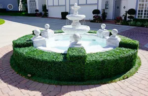 artificial boxwood hedge