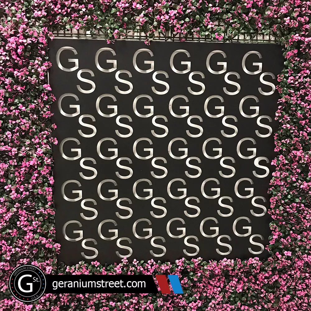 artificial foliage green leaf mat