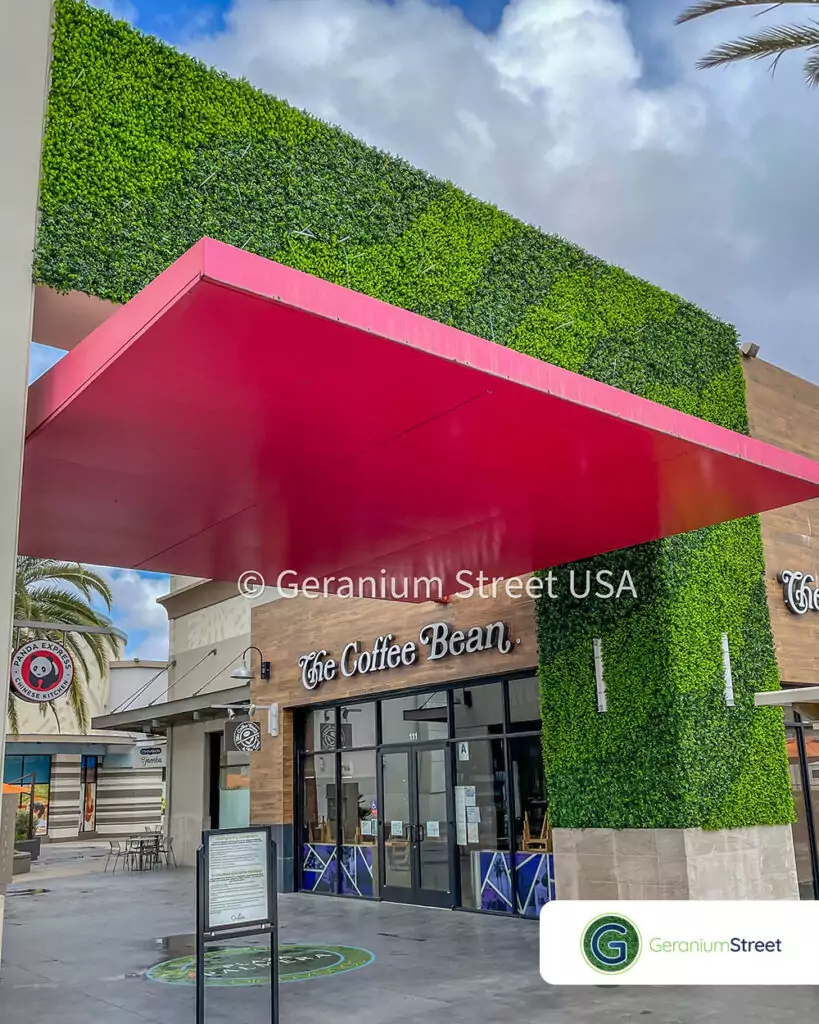 Artificial living wall California