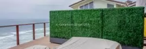 Artificial boxwood hedge
